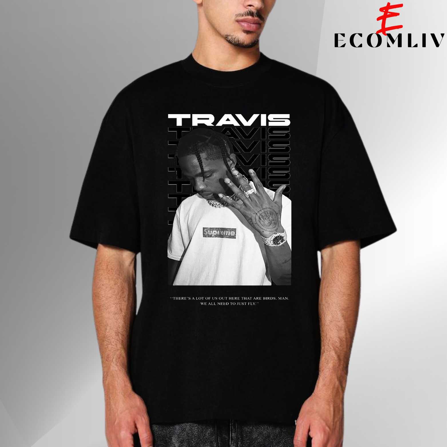 Travis Scott Retro Tour Tee, Unisex T Shirt, Streetwear Concert Merch